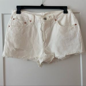 Levi's 501 Frayed Denim Shorts